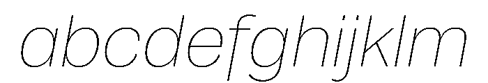 Runda ThinItalic Instance FONT