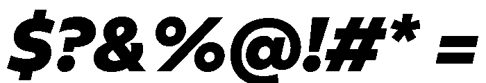 Rupert BlackItalic Font OTHER CHARS