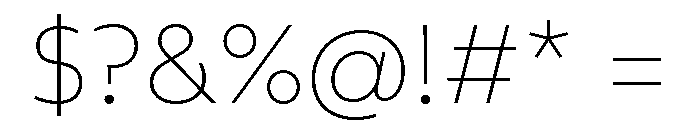 Rupert Thin Font OTHER CHARS