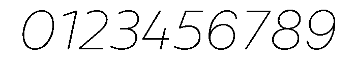 Rupert ThinItalic Font OTHER CHARS