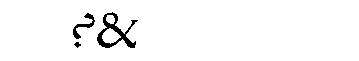 Rusch R Bizarre ProtoRoman103R Font OTHER CHARS