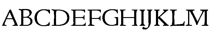 Rusch R Bizarre ProtoRoman103R Font UPPERCASE