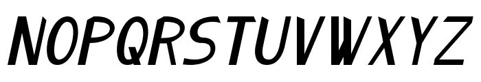 Rugrat-BoldItalic Font UPPERCASE