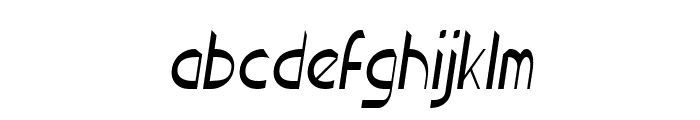 Rugrat-CondensedItalic Font LOWERCASE