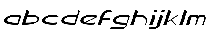 Rugrat-ExtraexpandedItalic Font LOWERCASE