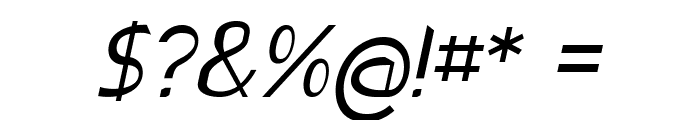 Rugrat-Italic Font OTHER CHARS