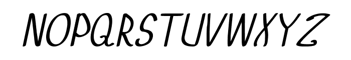 Rumia-BoldItalic Font UPPERCASE