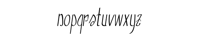 Rumia-CondensedItalic Font LOWERCASE