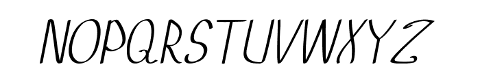 Rumia-Italic Font UPPERCASE