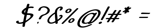 Runon-BoldItalic Font OTHER CHARS