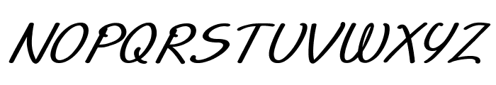 Runon-BoldItalic Font UPPERCASE