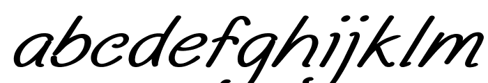 Runon-BoldItalic Font LOWERCASE
