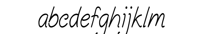 Runon-CondensedRegular Font LOWERCASE
