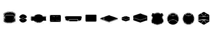 Ruby Duo Graphic Badges One Font UPPERCASE