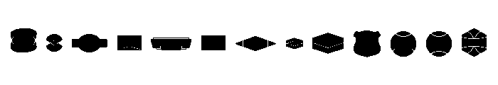 Ruby Duo Graphic Badges One Font LOWERCASE