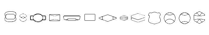 Ruby Duo Graphic Badges Three Font LOWERCASE