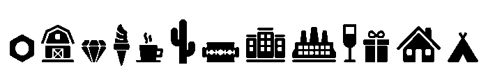 Ruby Duo Graphic Icons One FONT
