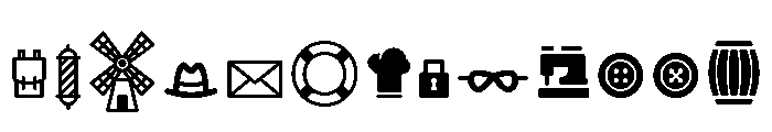 Ruby Duo Graphic Icons Two Font UPPERCASE