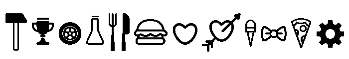 Ruby Duo Graphic Icons Two Font UPPERCASE