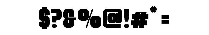 Ruby Duo Sans Condensed Black Font OTHER CHARS