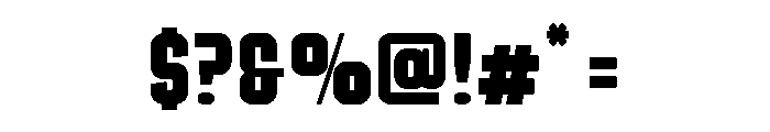Ruby Duo Sans Condensed Bold Font OTHER CHARS