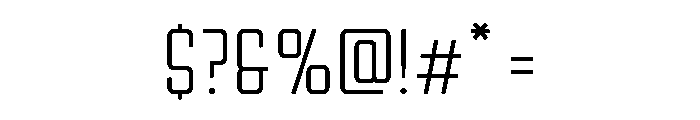 Ruby Duo Sans Condensed Light Font OTHER CHARS