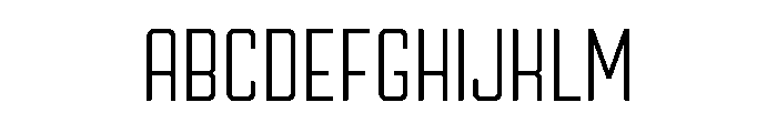 Ruby Duo Sans Condensed Light Font UPPERCASE
