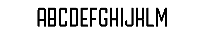 Ruby Duo Sans Condensed Regular Font UPPERCASE