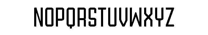 Ruby Duo Sans Condensed Regular Font UPPERCASE