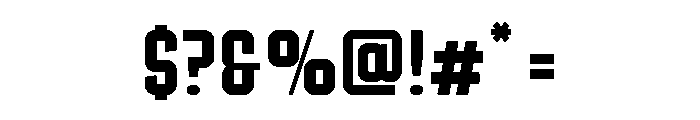 Ruby Duo Sans Condensed Semi Bold Font OTHER CHARS