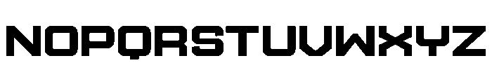Ruby Duo Sans Extra Expanded Bold Font LOWERCASE