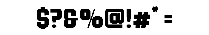 Ruby Duo Sans Semi Condensed Bold Font OTHER CHARS