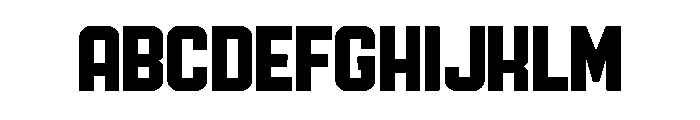 Ruby Duo Sans Semi Condensed Bold Font UPPERCASE