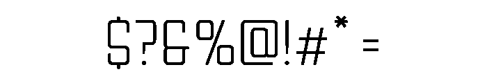 Ruby Duo Sans Semi Condensed Light Font OTHER CHARS