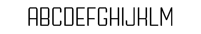 Ruby Duo Sans Semi Condensed Light Font UPPERCASE