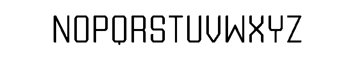 Ruby Duo Sans Semi Condensed Light Font LOWERCASE
