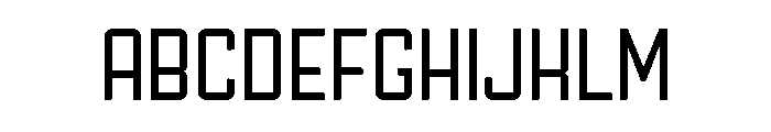 Ruby Duo Sans Semi Condensed Regular Font UPPERCASE