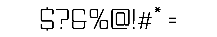 Ruby Duo Sans Semi Expanded Light Font OTHER CHARS