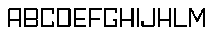 Ruby Duo Sans Semi Expanded Regular Font UPPERCASE