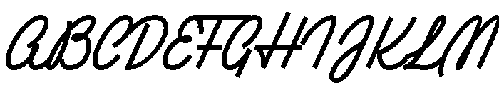 Ruby Duo Script Bold Font UPPERCASE
