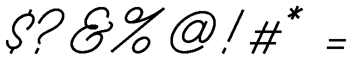 Ruby Duo Script Expanded Light Font OTHER CHARS