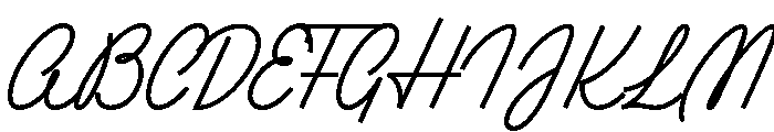 Ruby Duo Script Light Font UPPERCASE