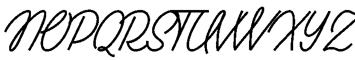 Ruby Duo Script Light Font UPPERCASE