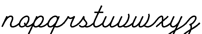 Ruby Duo Script Light Font LOWERCASE