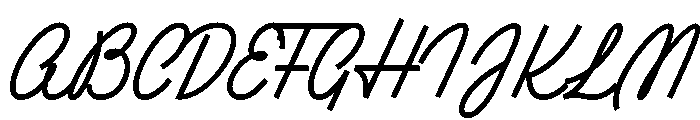 Ruby Duo Script Medium Font UPPERCASE