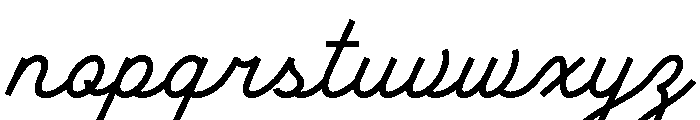 Ruby Duo Script Medium Font LOWERCASE