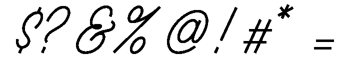 Ruby Duo Script Semi Condensed Light Font OTHER CHARS