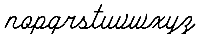 Ruby Duo Script Semi Condensed Light Font LOWERCASE