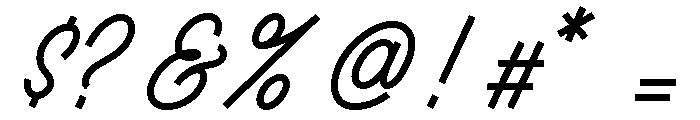Ruby Duo Script Semi Condensed Medium Font OTHER CHARS