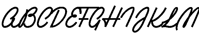 Ruby Duo Script Semi Expanded Bold Font UPPERCASE